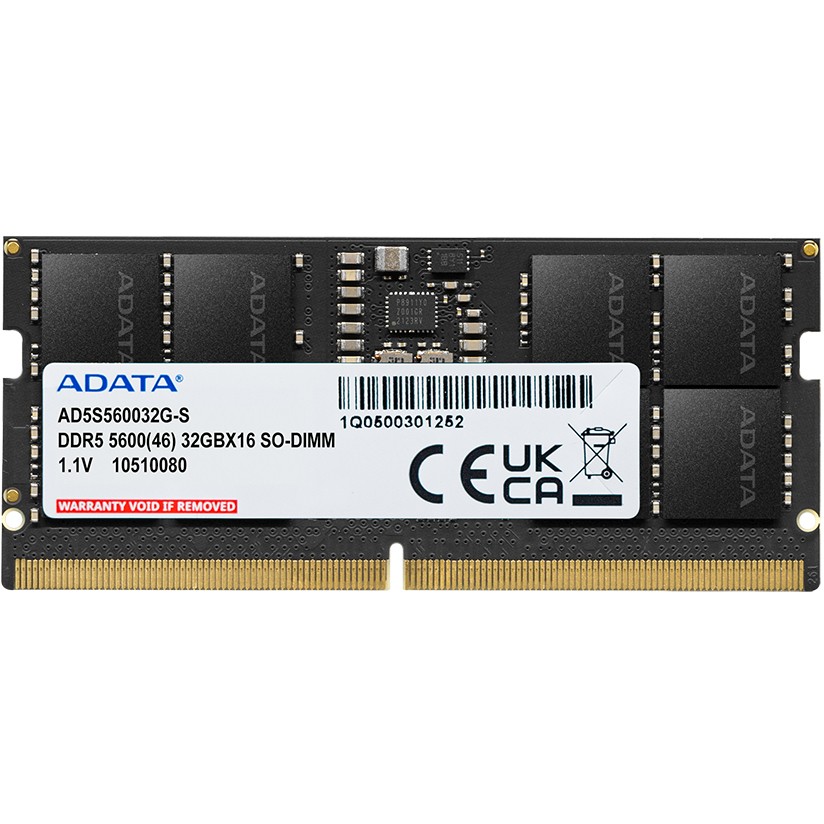 16 GB ADATA SO-DIMM 5600 (schwarz, AD5S560016G-S, Premier Tray)
