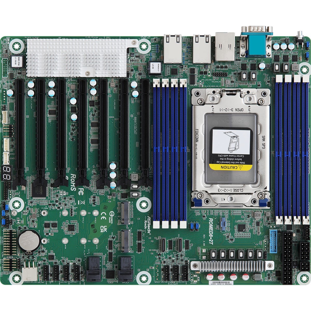 ASRock Mainboard ROMED8-2T/BCM ATX Sockel SP3 Single