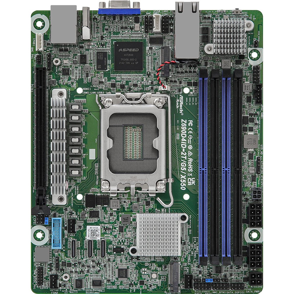 ASRock Mainboard Z690D4ID-2T/G5/X550 mini-ITX Sockel 1700 DDR5-only Single