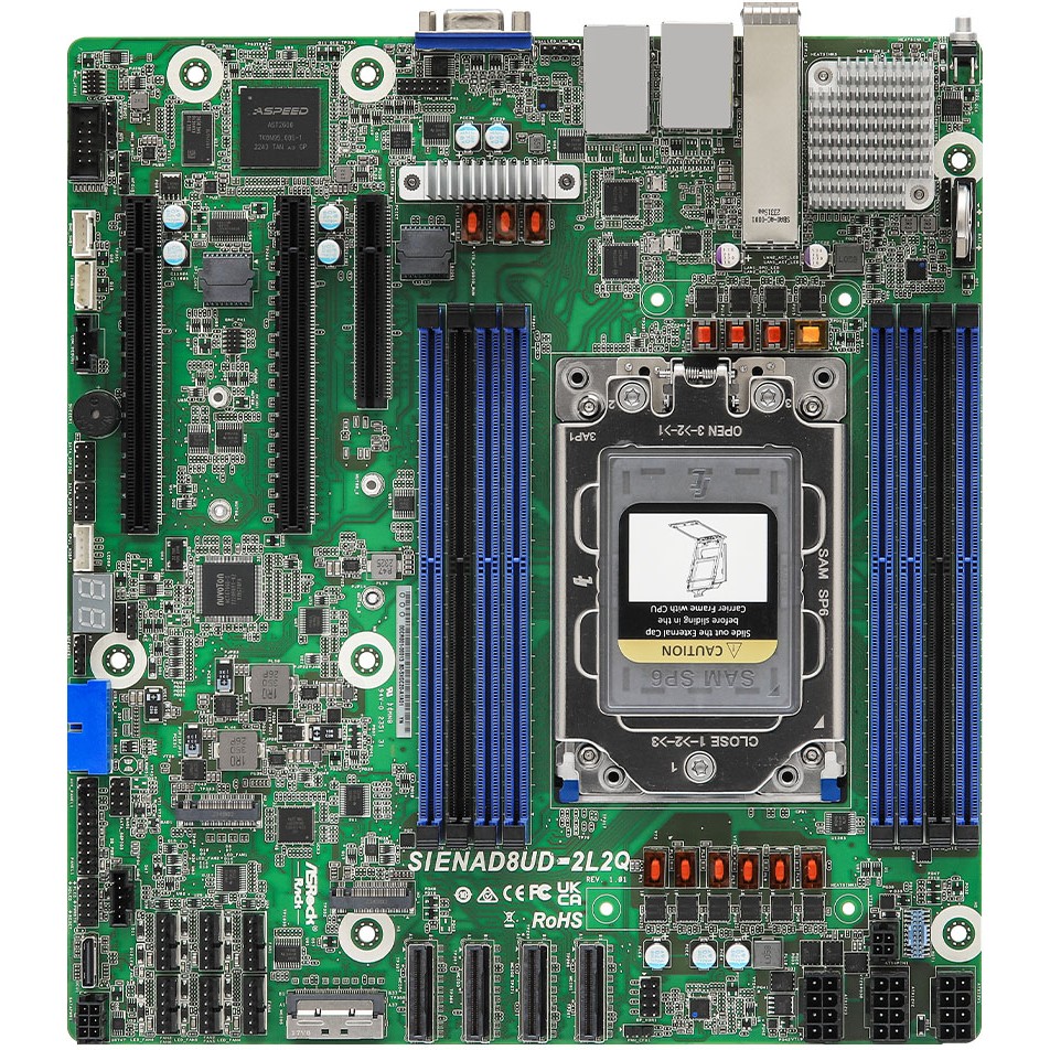ASRock Mainboard SIENAD8UD-2L2Q micro-ATX Sockel SP6 Single