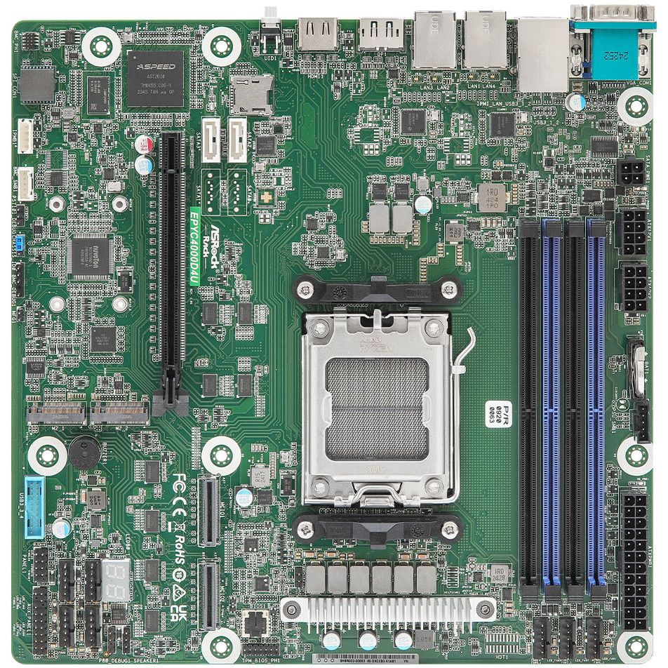 ASRock Mainboard EPYC4000D4U Micro-ATX Single Socket AM5