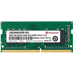 TRANSCEND 32GB JM DDR4 2666Mhz SO-DIMM 2Rx8 2Gx8 CL19 1.2V