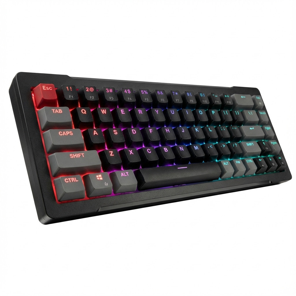 RAIJINTEK MGA-68 (schwarz, DE-Layout, Hejin Magnetic Yellow)