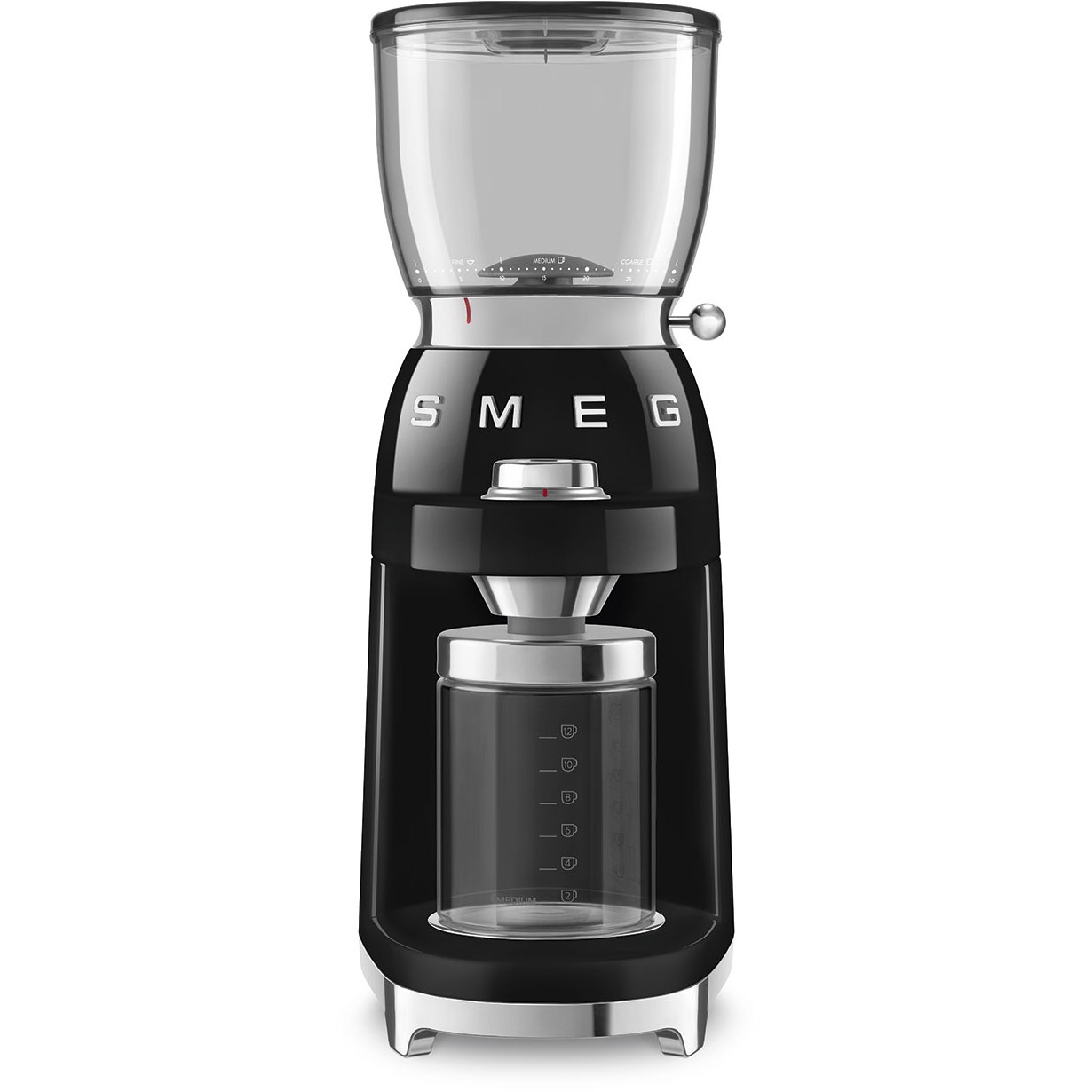 SMEG CGF11BLEU Kaffeemühle 50`s Style schwarz