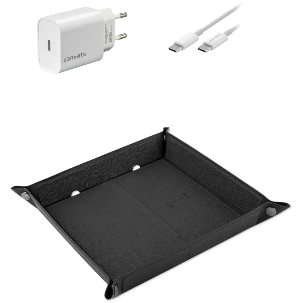 4smarts SmartTray Ladeset, schwarz
