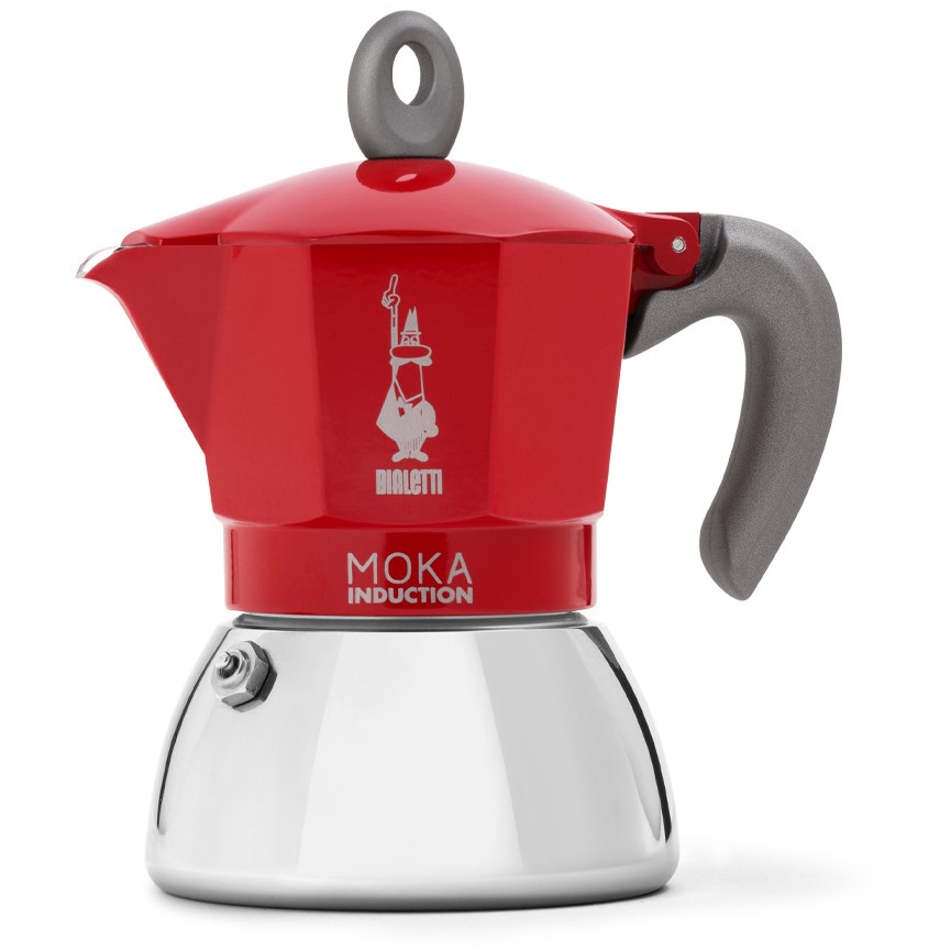 Bialetti Mokka-Kanne 0,2 l Moka Induktion rot