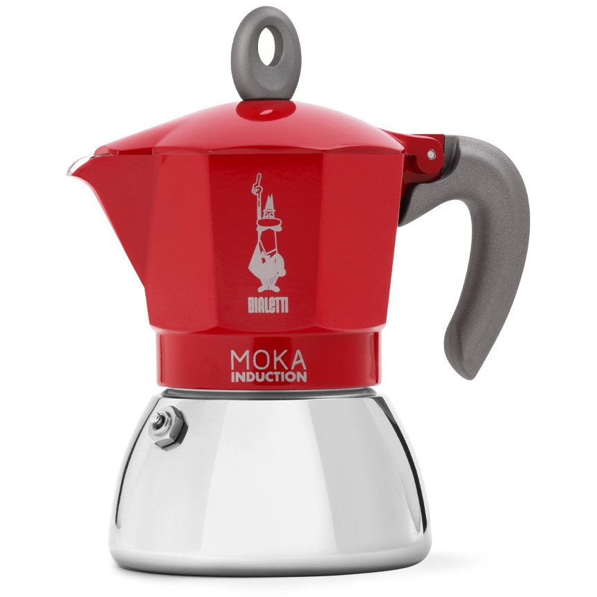 Bialetti Mokka-Kanne 0,3 l Moka Induktion rot