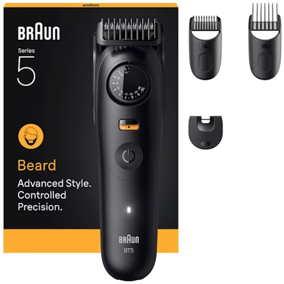 Braun Series 5 Beard Trimmer BT5520 244992 Akku/Netz matt black 4 Aufsätze