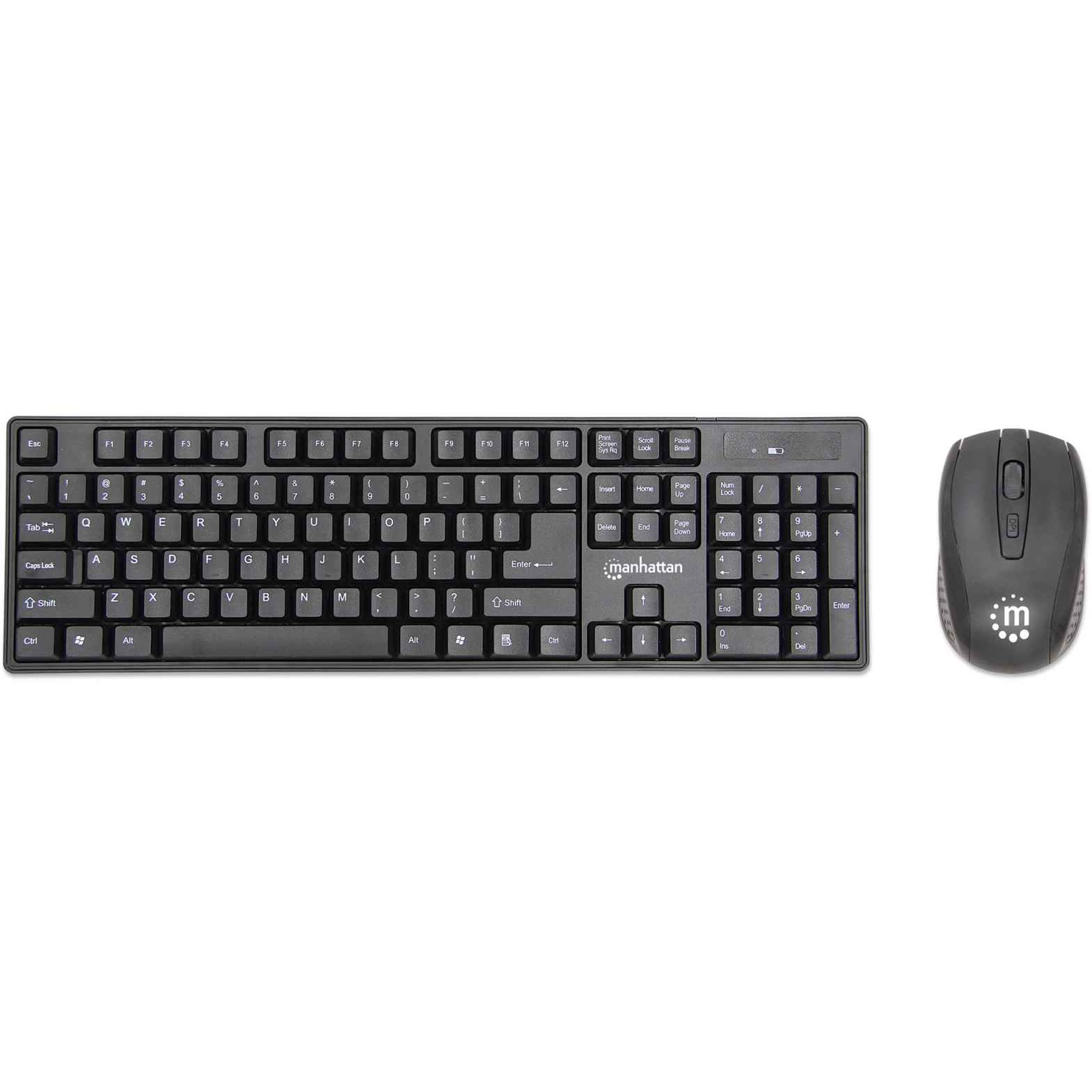 MANHATTAN Wireless Desktop Set mit Funktastatur und Funkmaus