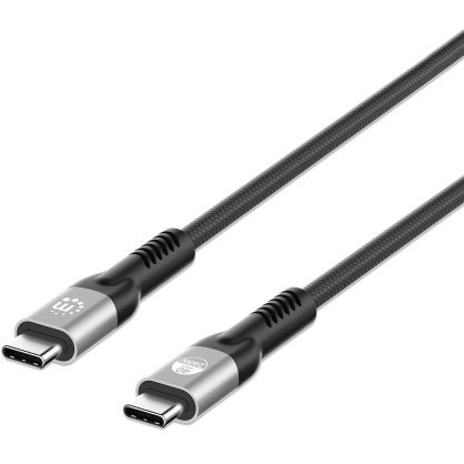 MANHATTAN USB4 USB-C Stecker/Stecker Kabel 240W 40G 8K 1m