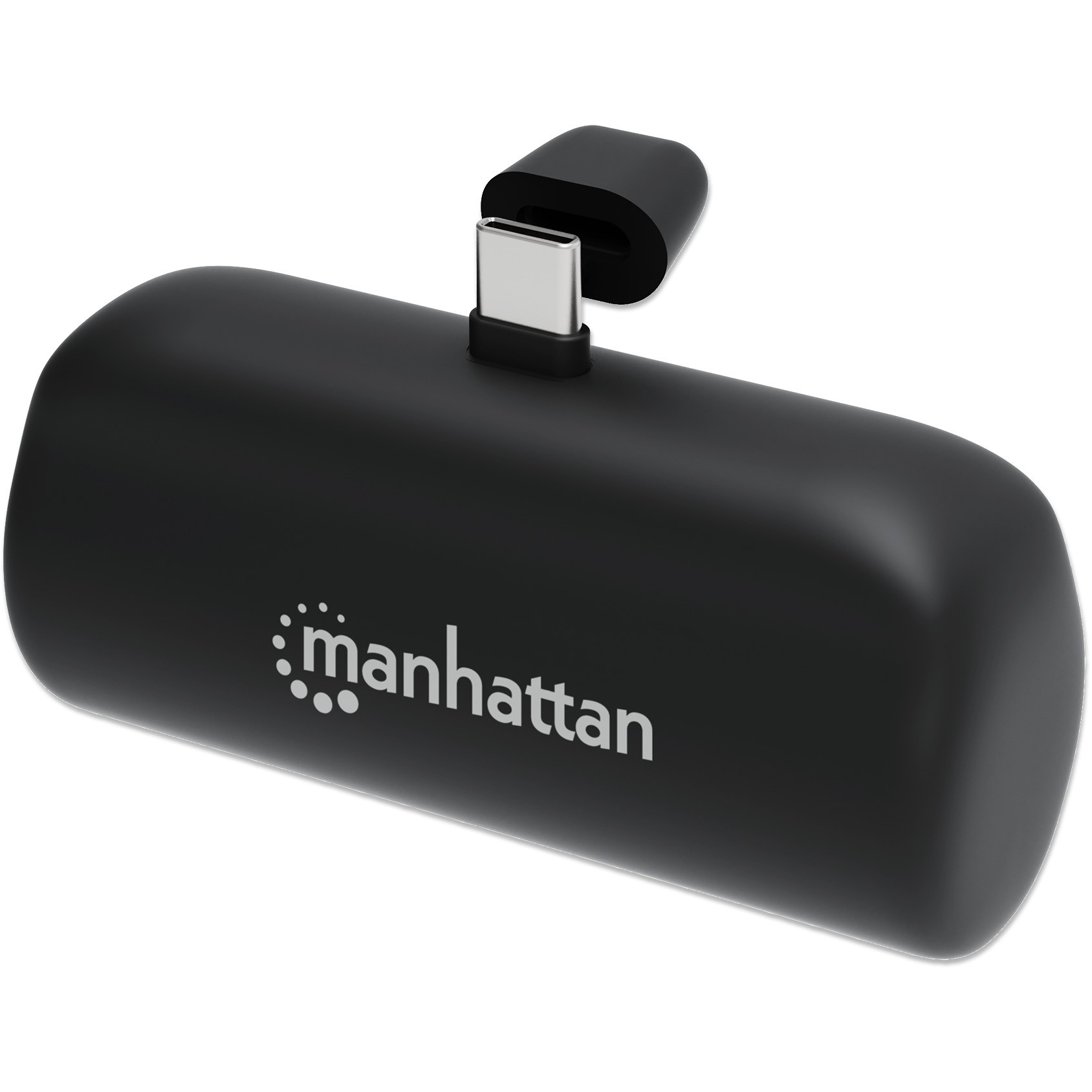 MANHATTAN Powerbank 5000 mAh USB Typ-C Stecker 10W schwarz