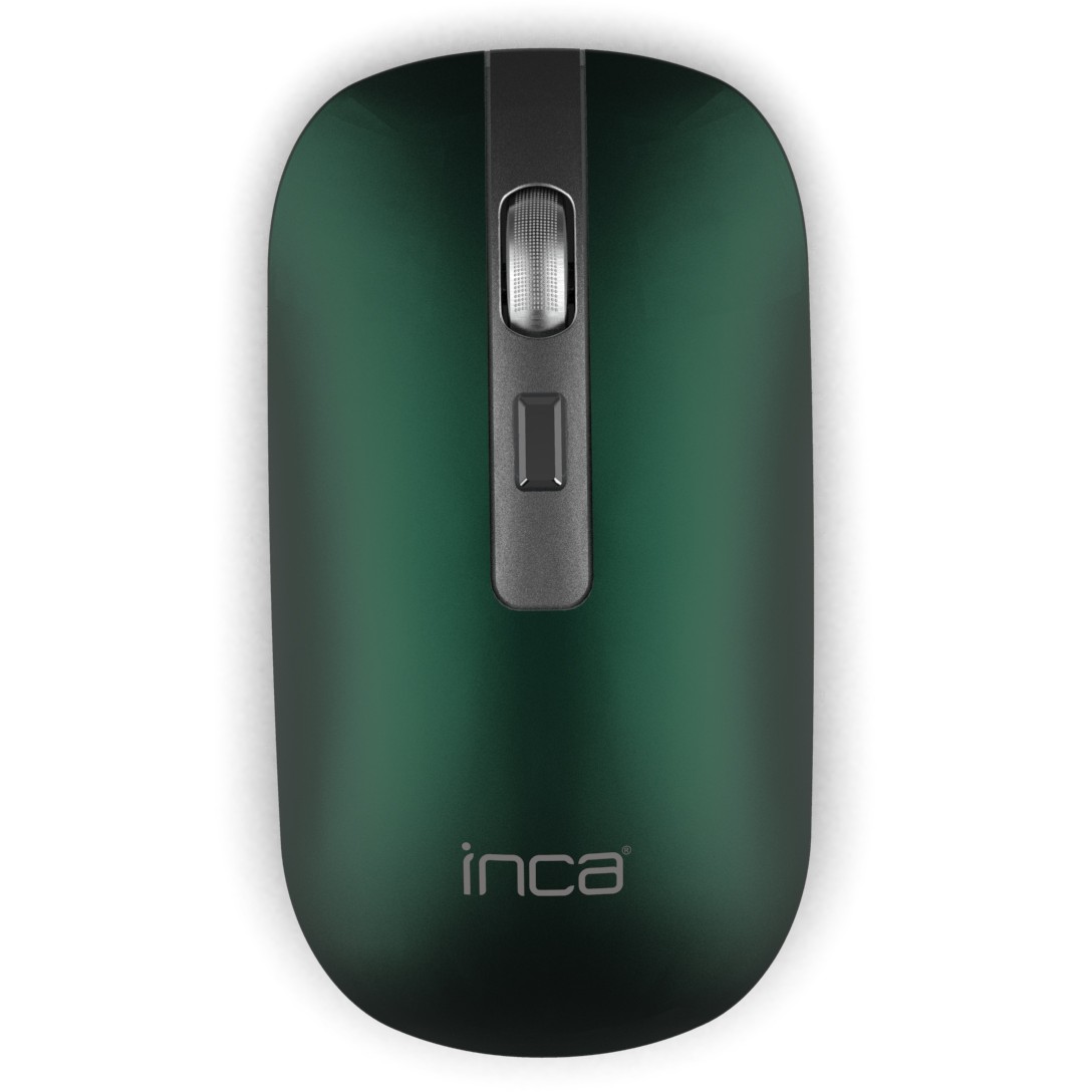 INCA Maus IWM-531RY 1600 DPI,Wireless & BT, Akku, Grün retail