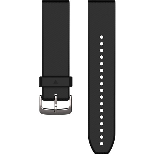 Garmin Ersatzarmband QuickFit 22mm black/silver silicone