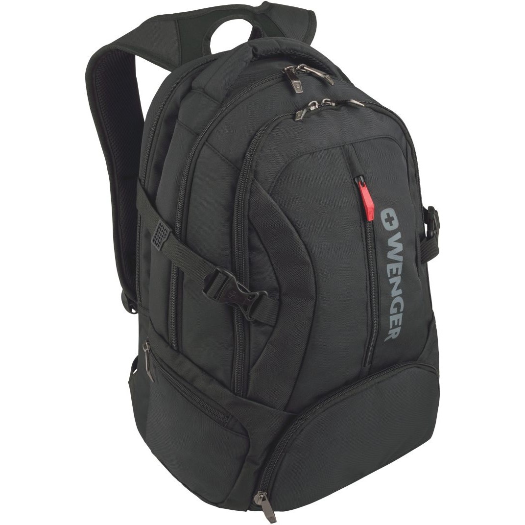 WENGER Transit Notebook Rucksack fuer 35,8 bis 39,6cm 14,1 bis 15,6Zoll Tablet, Laptop schwarz
