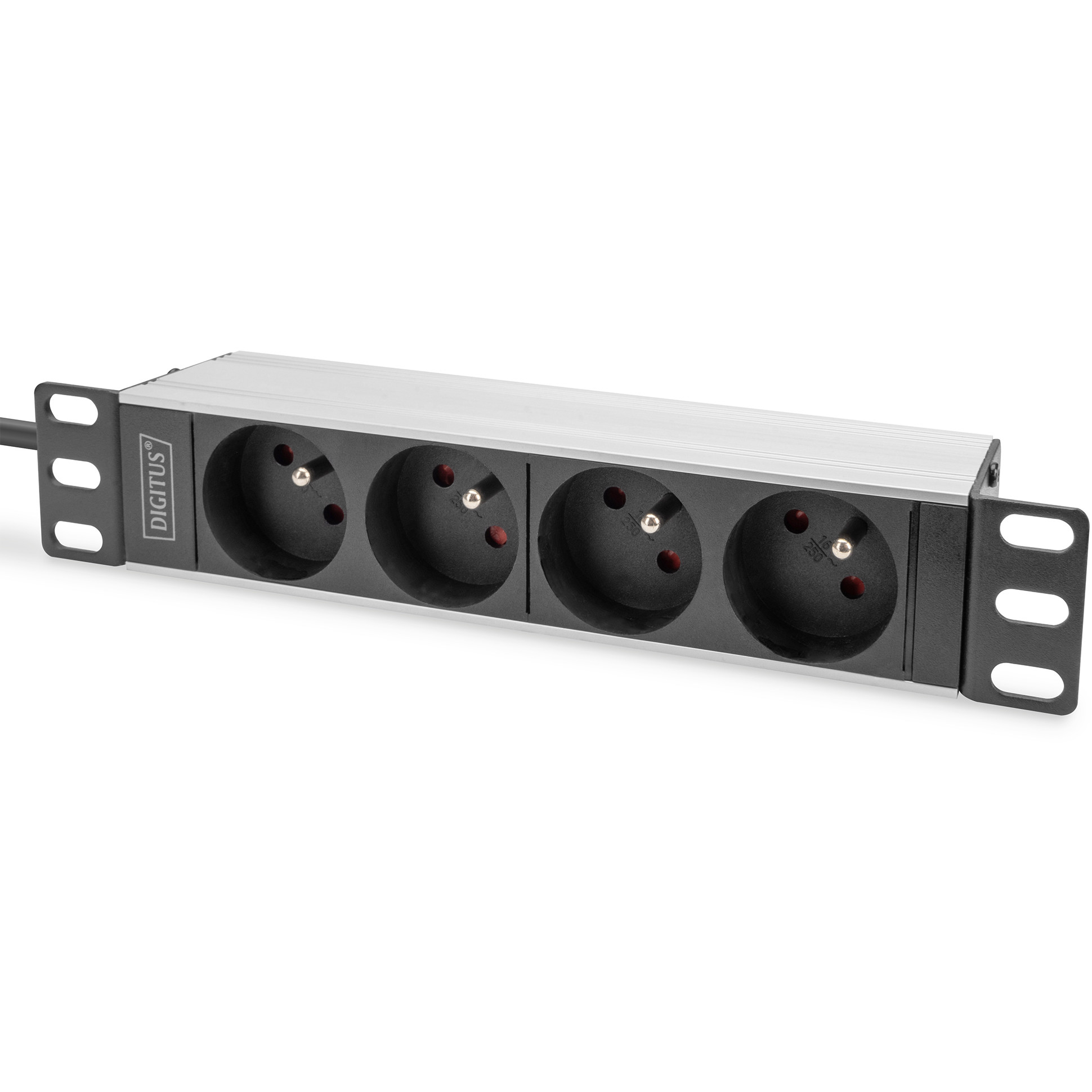 DIGITUS PDU 1U 4xCEE7/5 FR-Ausgänge 230V/16A schwarz