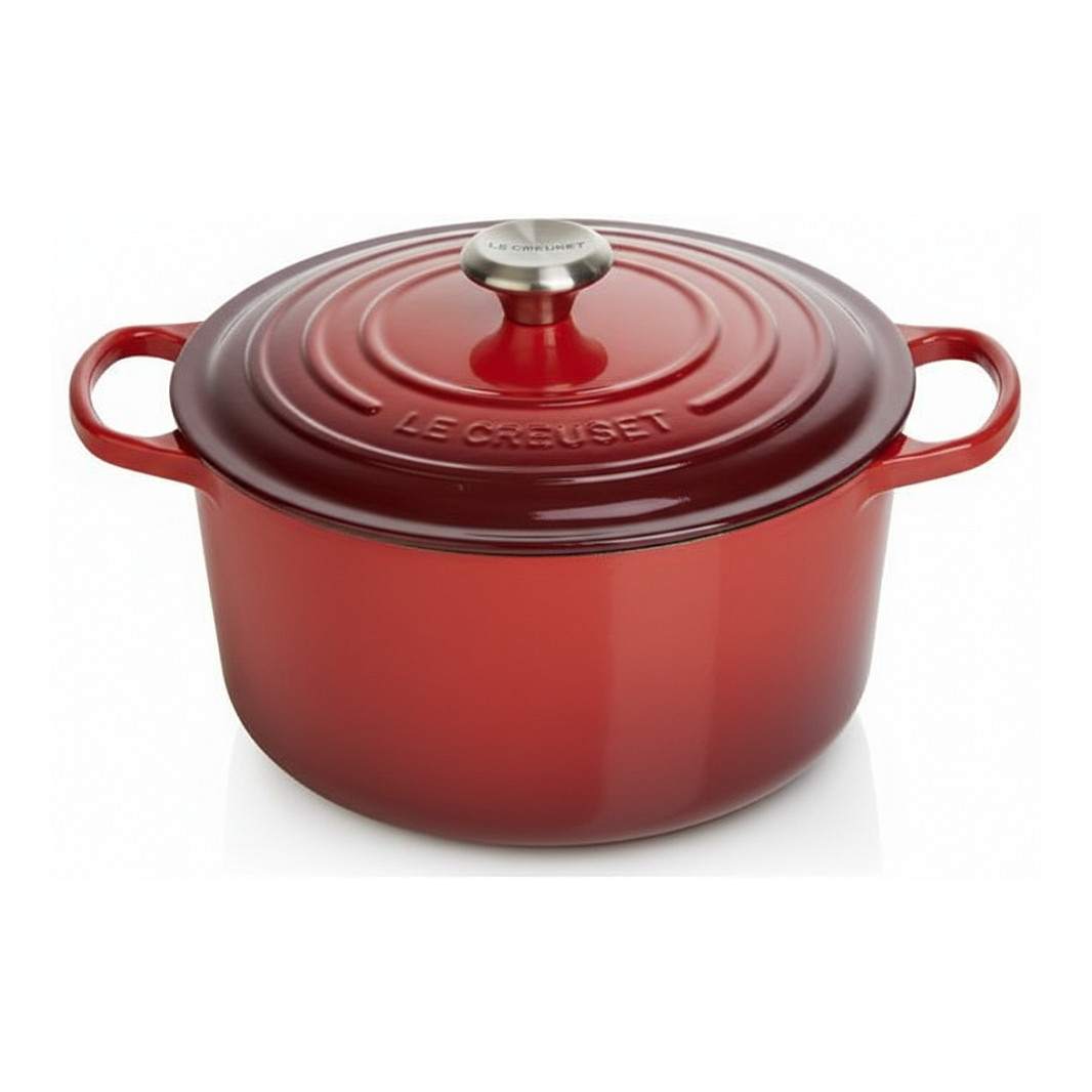 Le Creuset Signature Bräter rund 24 cm rot