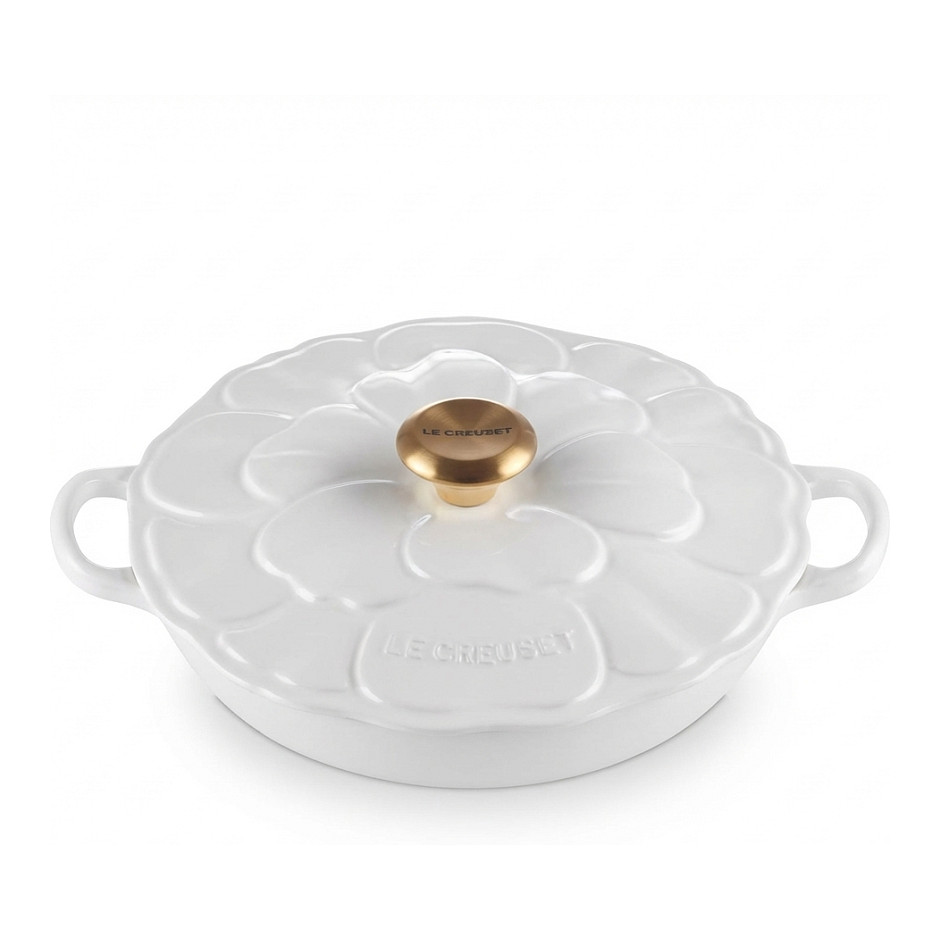 Le Creuset Gourmet-Profitopf Blume 26 cm white