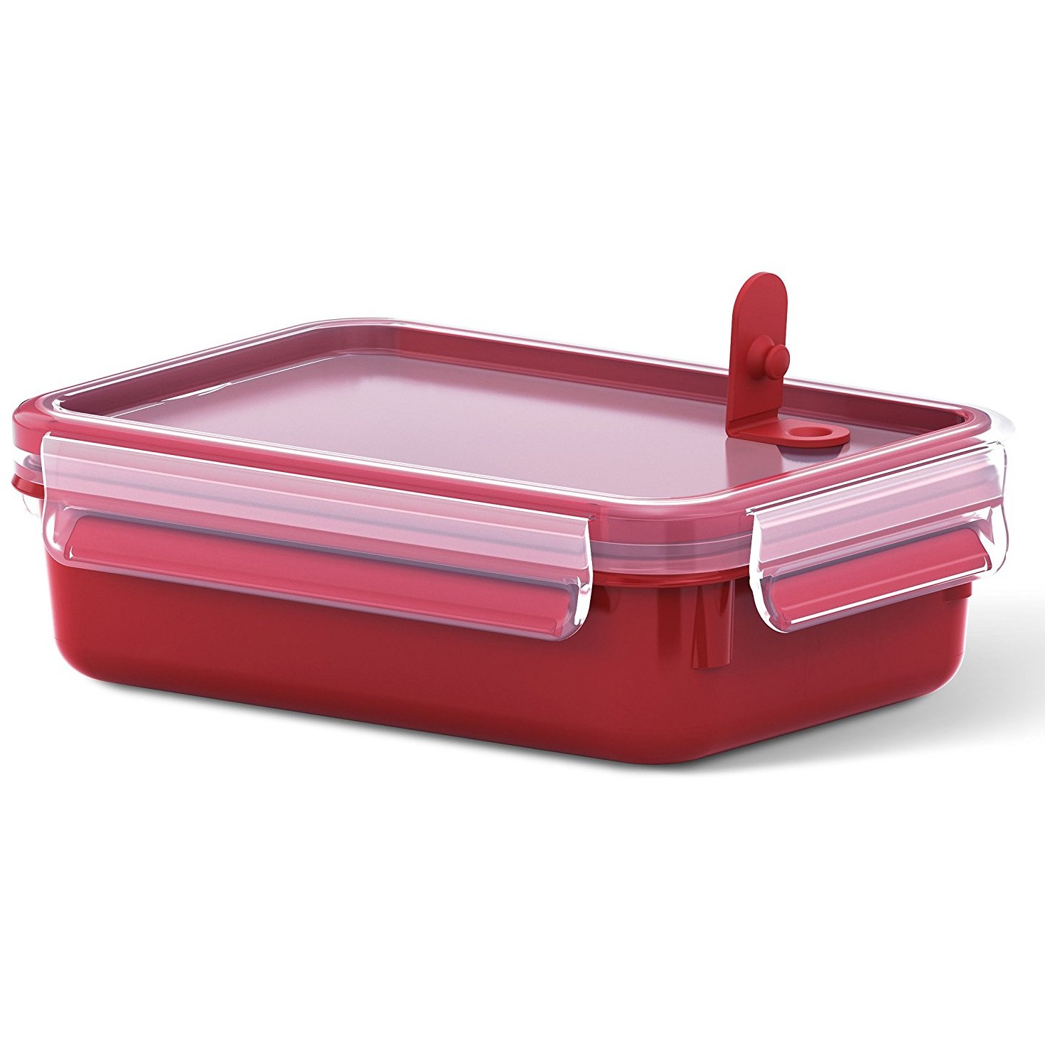 Emsa Mikrowellendose. Lunchbox. 0.8 Liter. Rot/Transparent. Clip & Micro. 517772