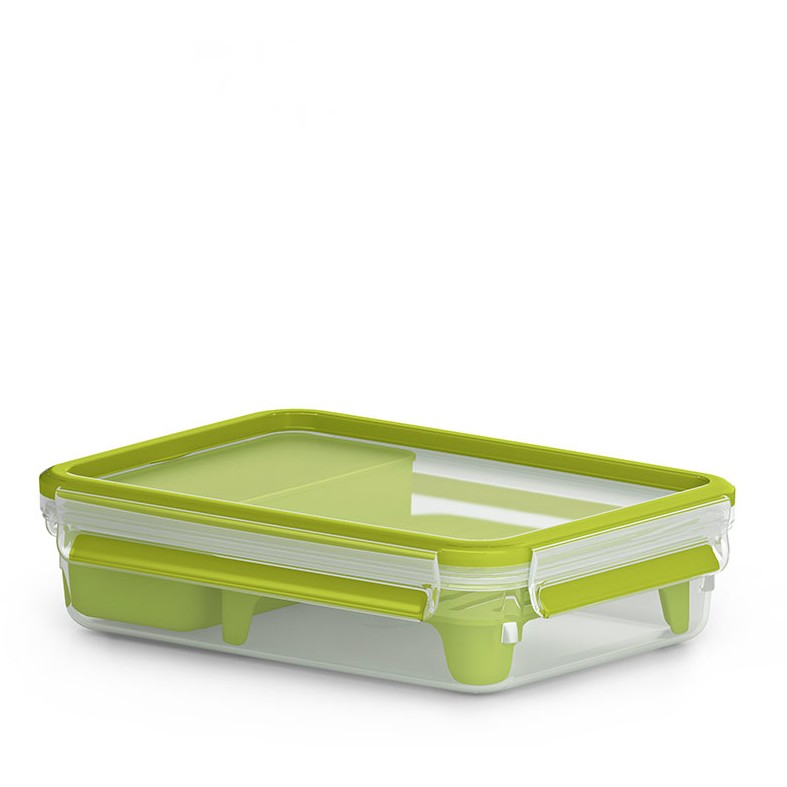 Emsa Lunch- und Snackbox mit 2 praktischen Einstzen und Deckel.