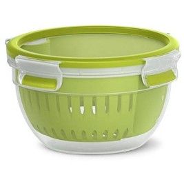 Emsa N10722 Clip & Go Fruit Bowl Frischhaltedose 1.1 L Siebeinsatz