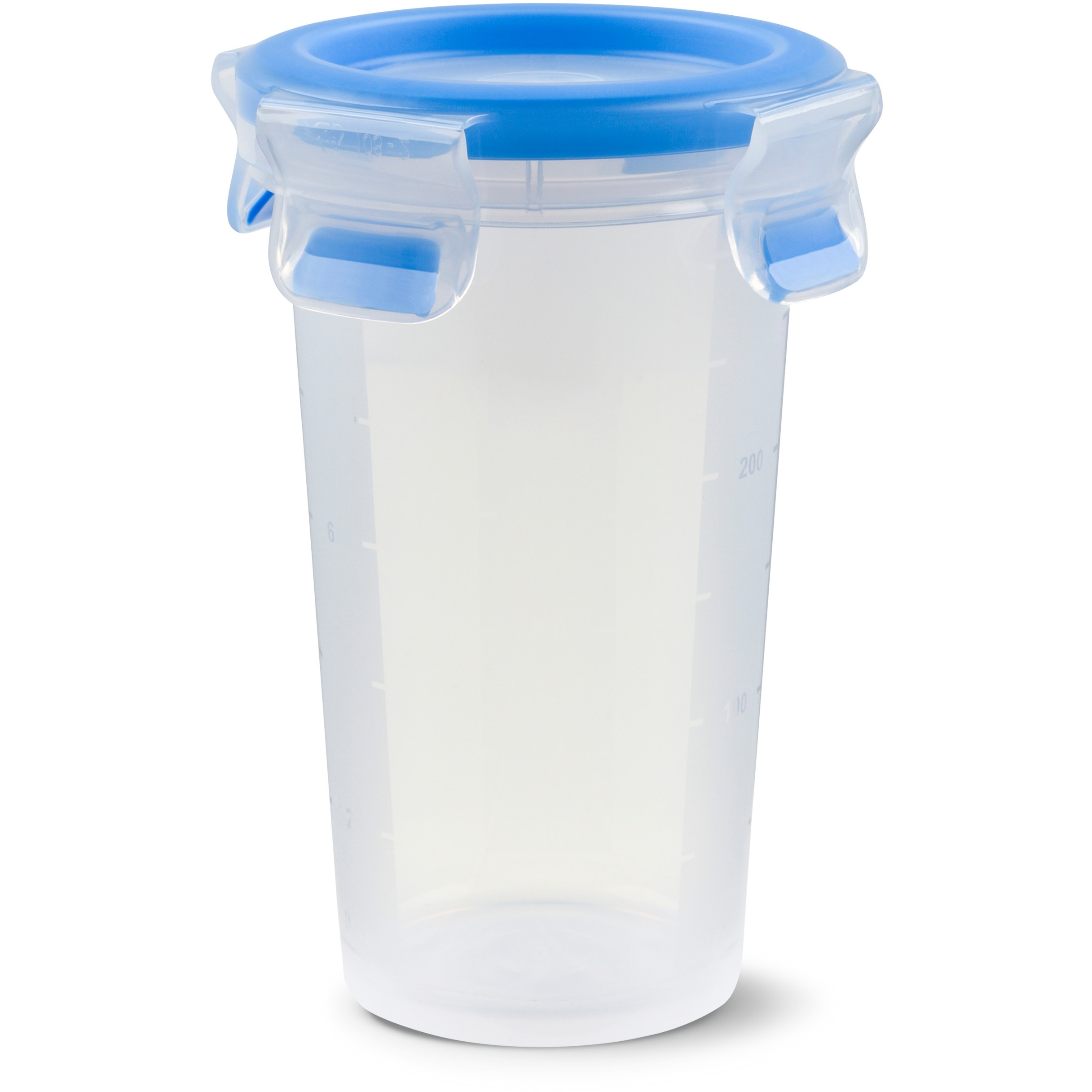 Emsa 508551 Runde Frischhaltedose mit Deckel. 0.35 Liter. Transparent/Blau