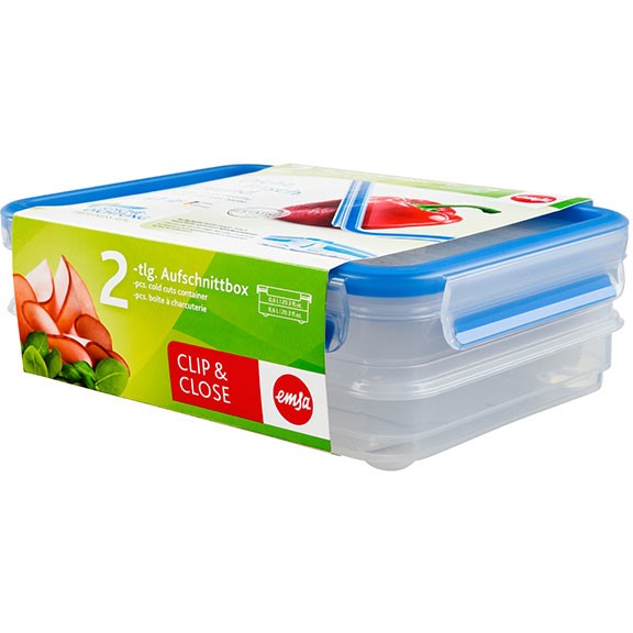 Emsa 513576 Aufschnittbox-System mit Deckel. 0.6 Liter.