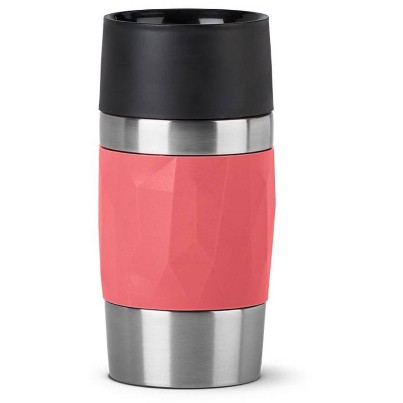 Emsa TRAVEL MUG Compact Thermobecher (koralle/edelstahl, 0,3 Liter, Drehverschluss)