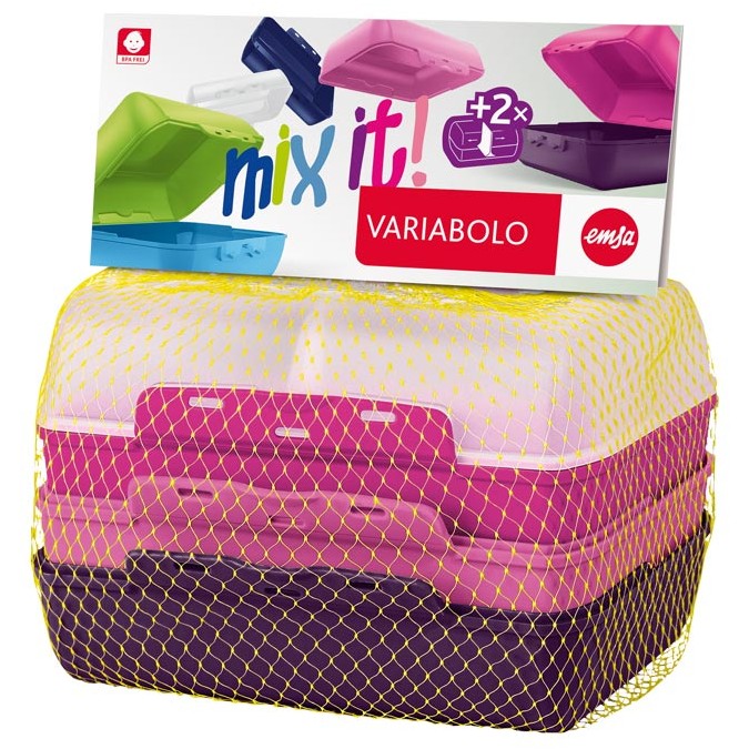 Emsa 517052 Variabolo 4-teiliges Frischhaltedosen Girls-Set.