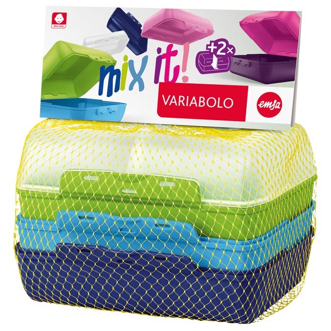 Emsa 517053 Variabolo 4-teiliges Frischhaltedosen Boys-Set.