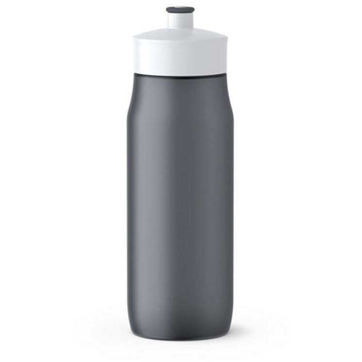Emsa 518086 Squeeze Sport-Trinkflasche 0.6 Liter Anthrazit/ Wei
