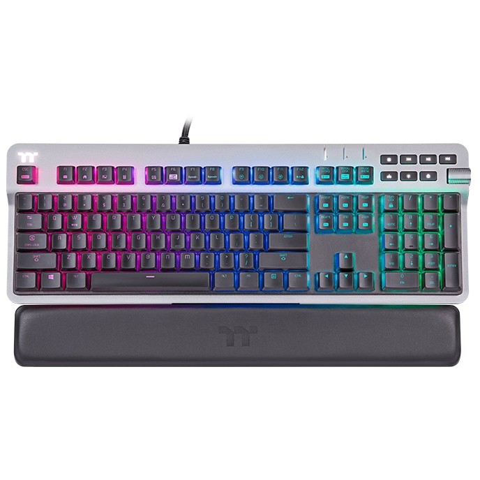 Thermaltake Argent K6 RGB (titan. DE-Layout. Cherry MX Low Profile RGB Red)