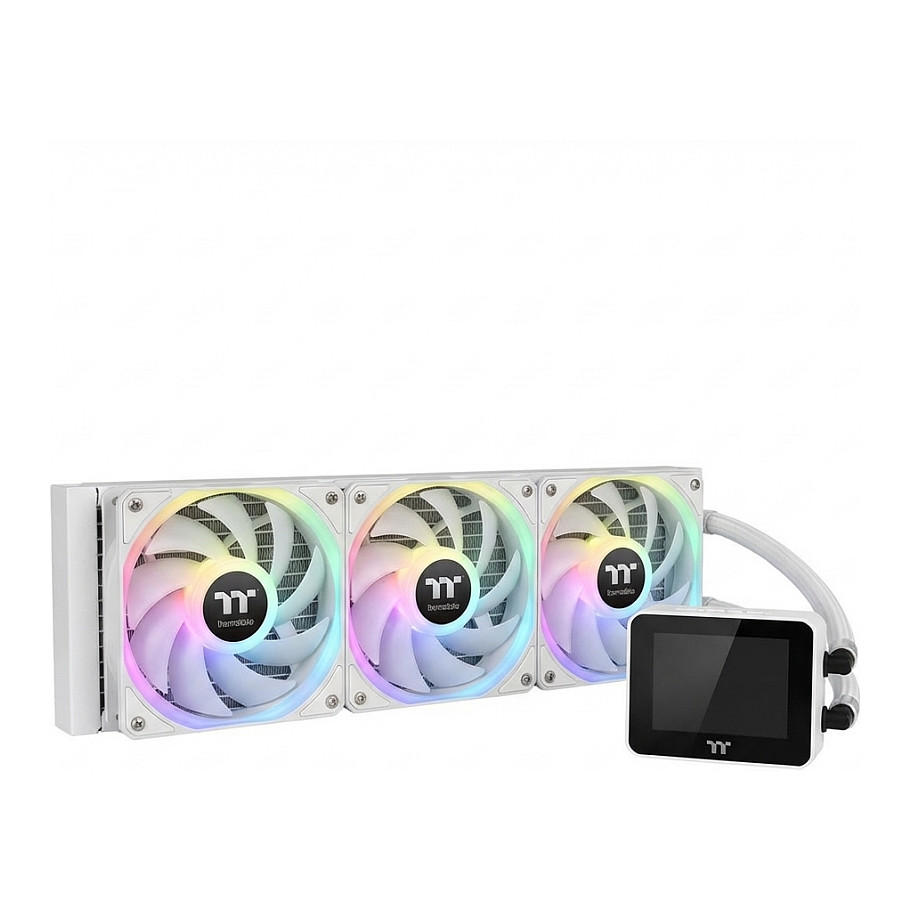 K Thermaltake MAGCurve 360 Ultra Snow All-In-One Liquid Cooler System ARGB Fan