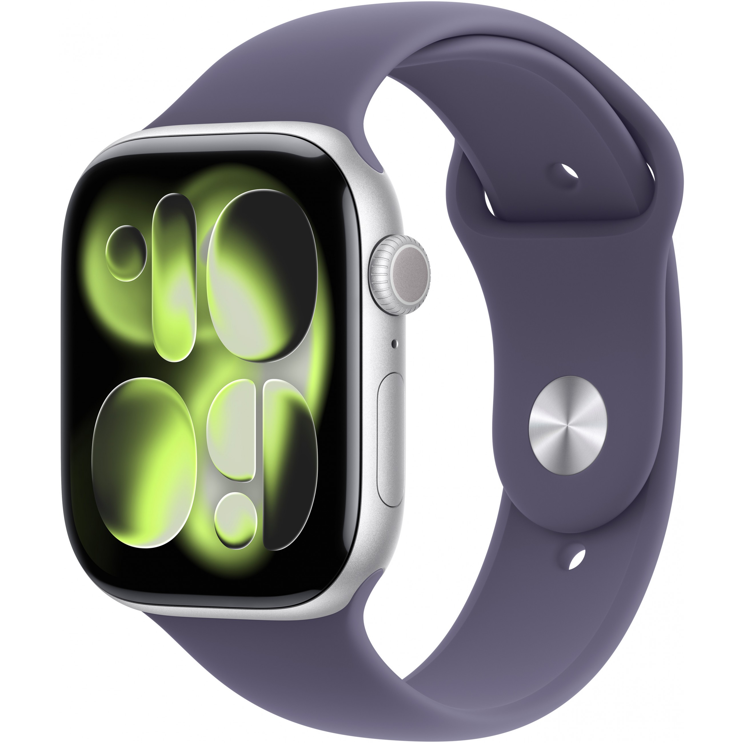 Apple Watch S11 Aluminium 46mm Silber (Sportarmband nebelviolett) S/M
