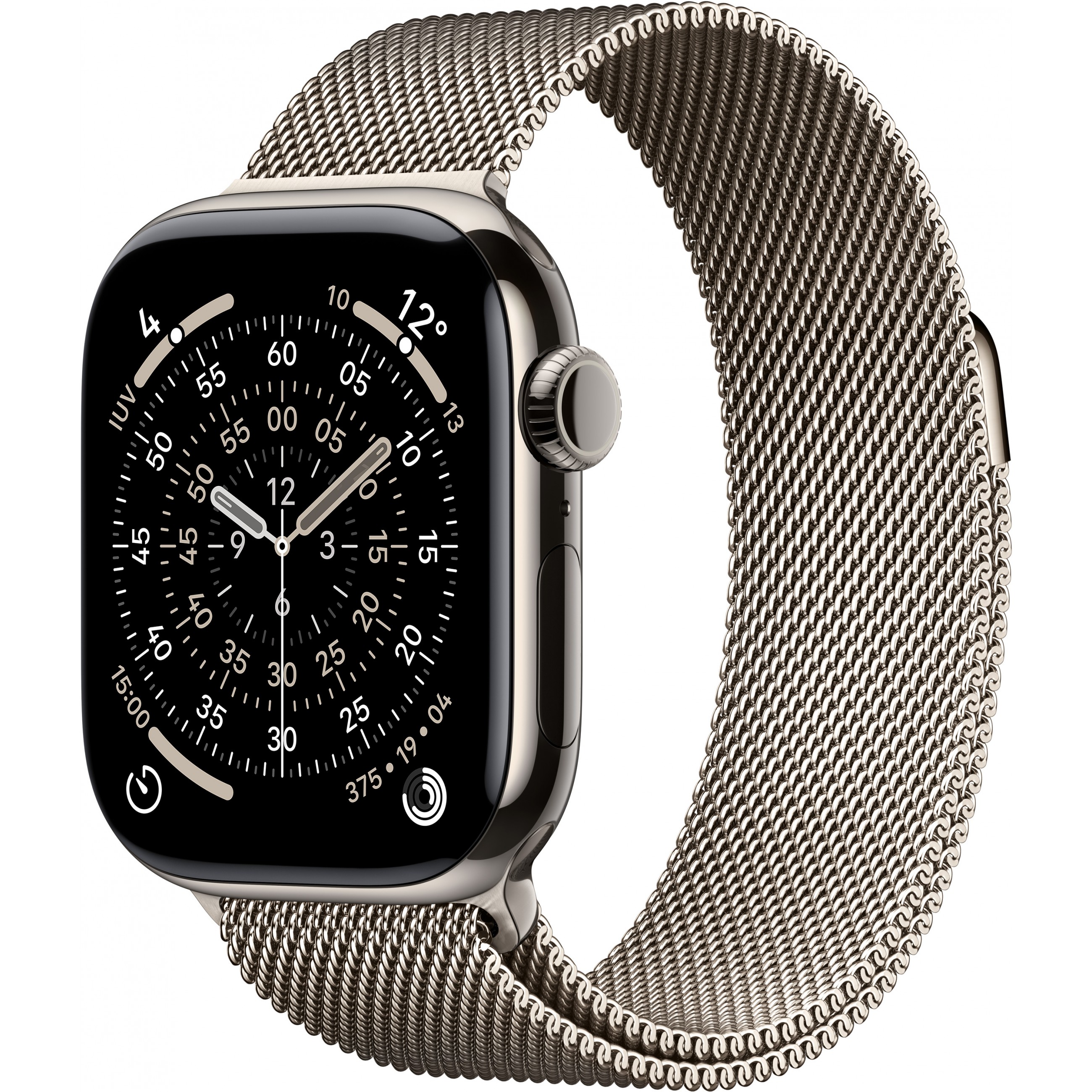 Apple Watch S11 Titan Natur Cellular 42mm (Milanaise Armband natur)