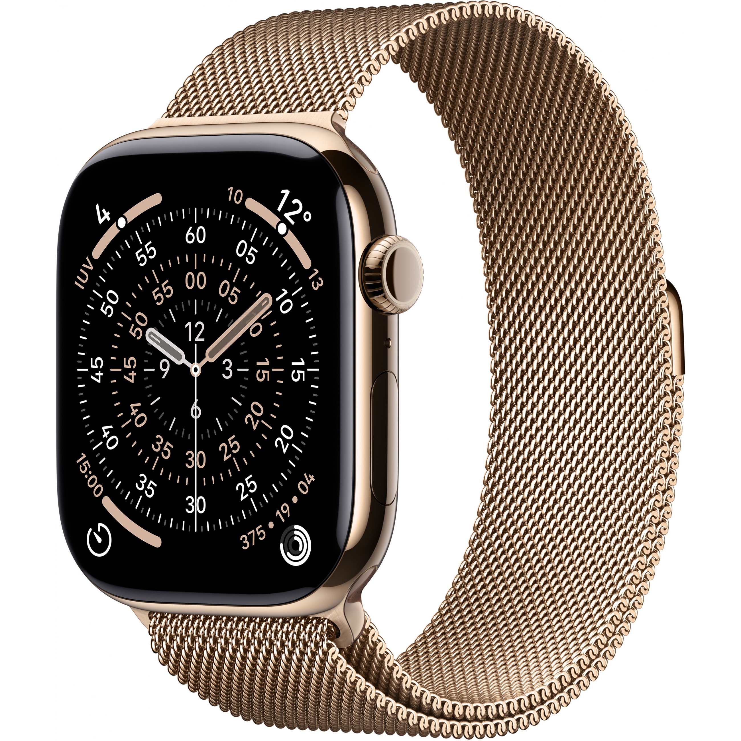 Apple Watch S11 Titan Gold Cellular 46mm (Milanaise Armband gold) S/M