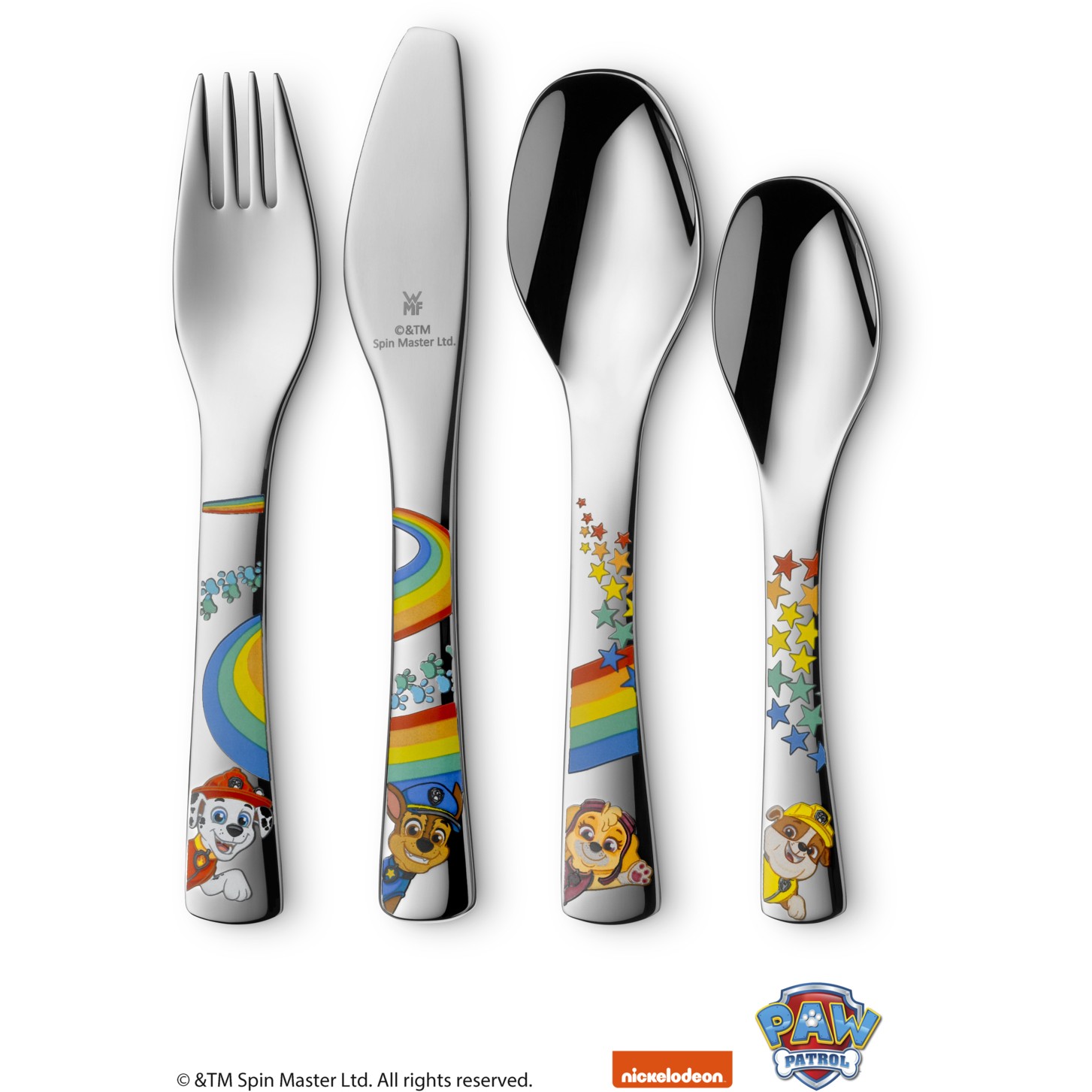 WMF 1288086040 Paw Patrol Kinderbesteck Set 4-teilig