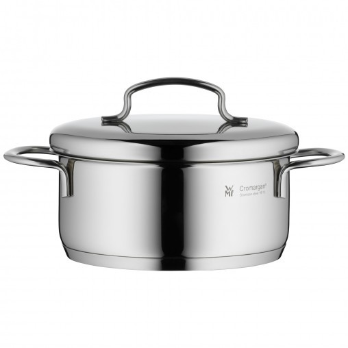 WMF 0714766040 Mini Kochtopf. klein 14cm. Metalldeckel. Bratentopf 0.9 l.