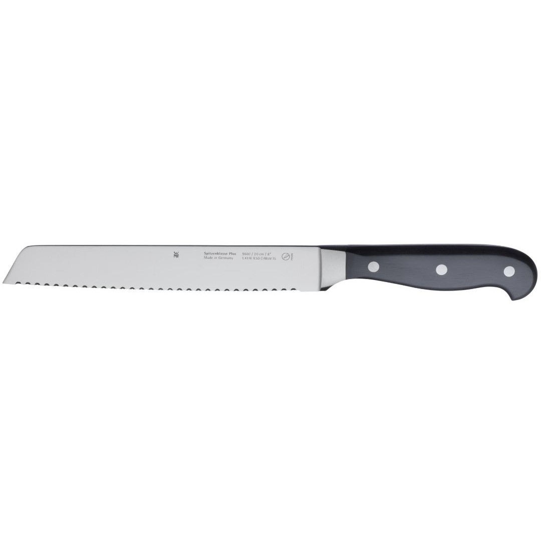 WMF 1896076032 Spitzenklasse Plus Brotmesser. mit Doppelwellenschliff 31.5 cm.