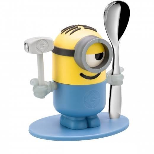 WMF 1286226040 Minions Eierbecher mit Lffel. Cromargan Edelstahl poliert