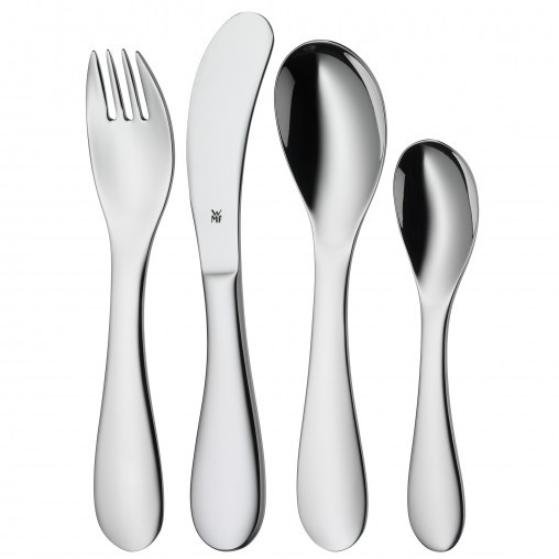 WMF 1285816040 Knuddel Kinderbesteck Set 4-teilig