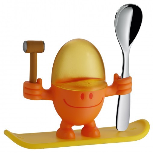 WMF 0616687450 McEgg Eierbecher mit Löffel, orange