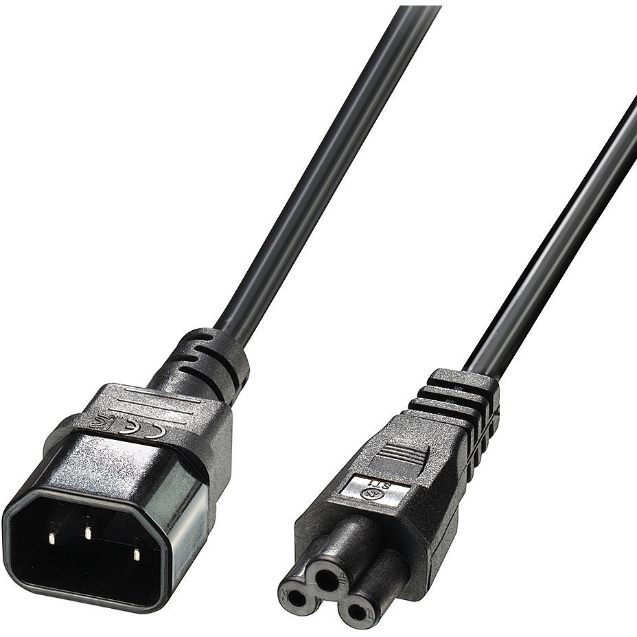 LINDY IEC-Netzkabel C14 an C5 2m