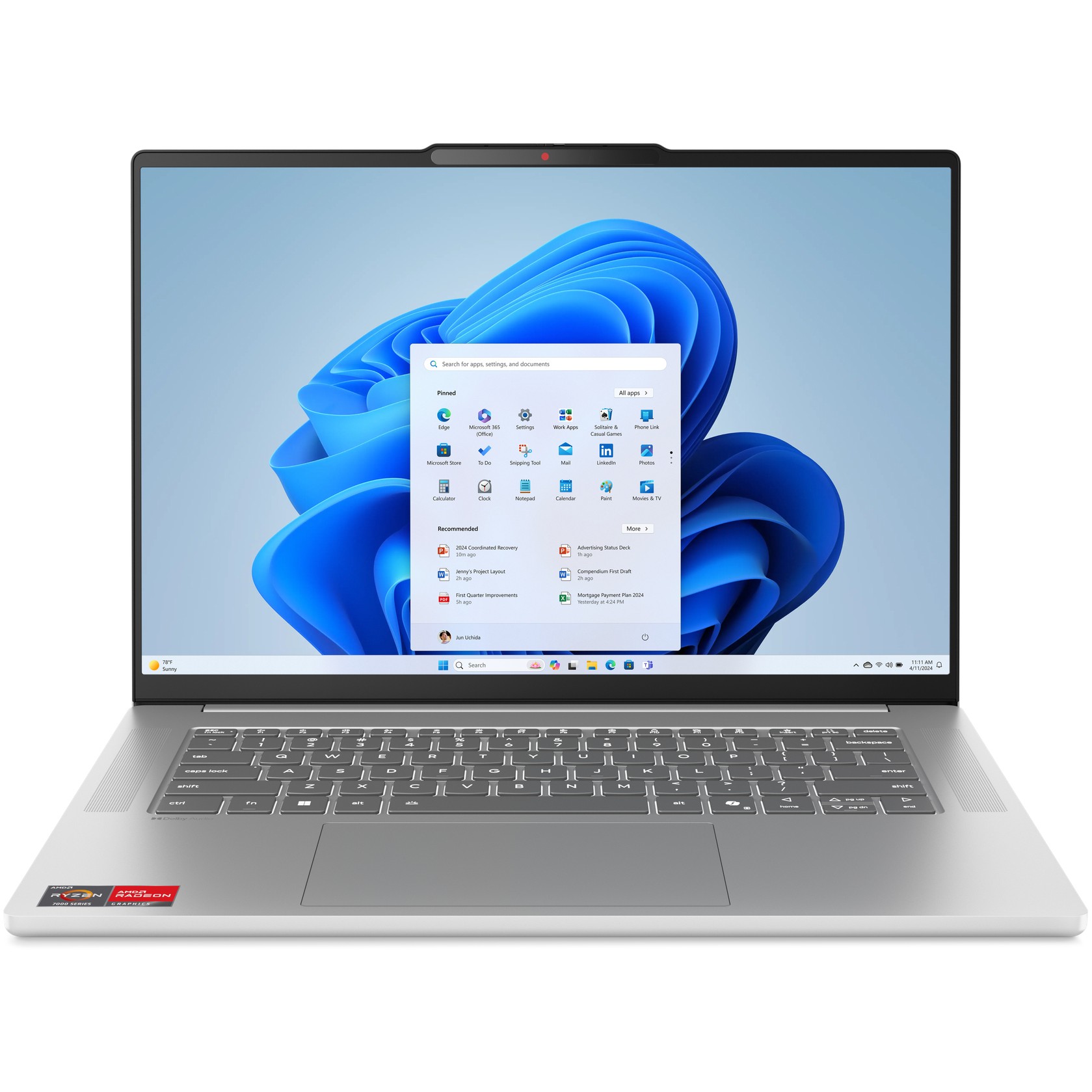 Lenovo IdeaPad Slim 5 15ARP10 AMD Ryzen 7 7735HS WQXGA SSD UMA - Notebook - 4,8 GHz (83J3004CGE)