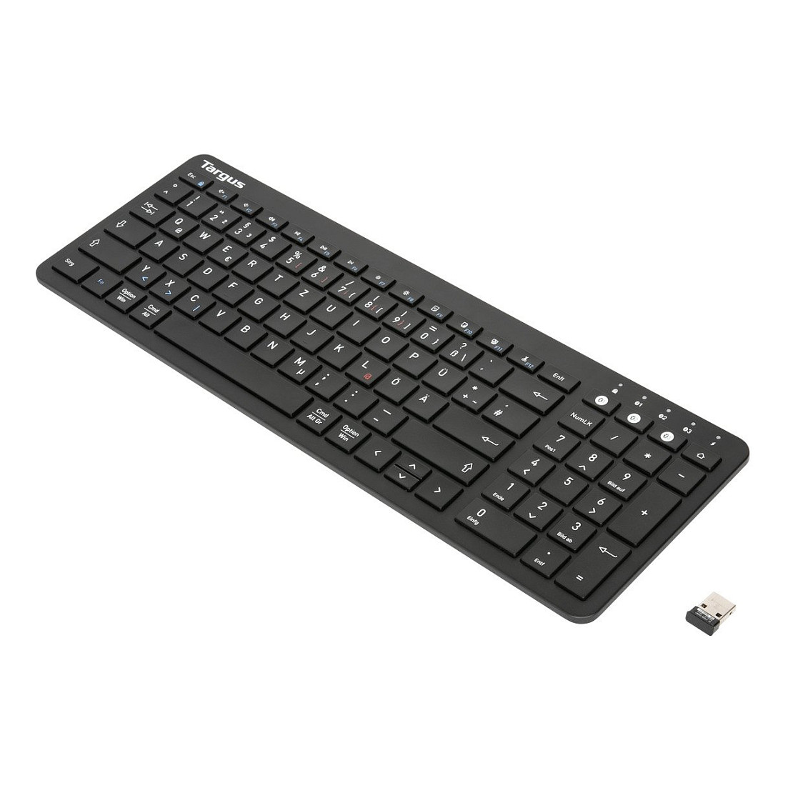TARGUS Antimikrobielle Bluetooth-Universal-Tastatur, schwarz, plattformübergreifend