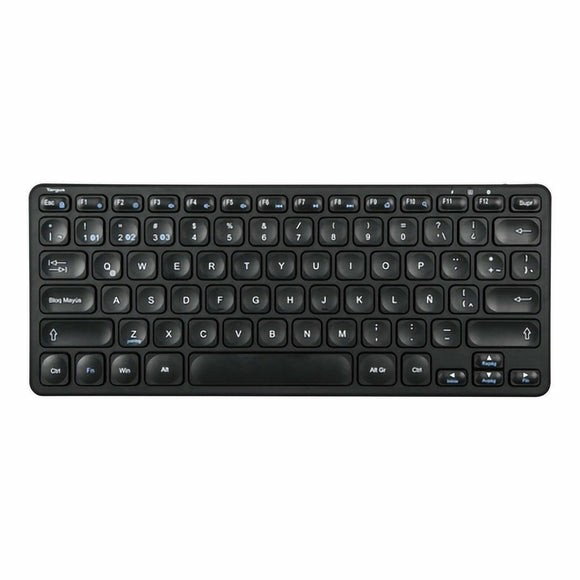 TARGUS - Tastatur - Mehrgerte - compact - antimicrobial - kabellos - Bluetooth 5.1 - QWERTY - Spanisch - Schwarz