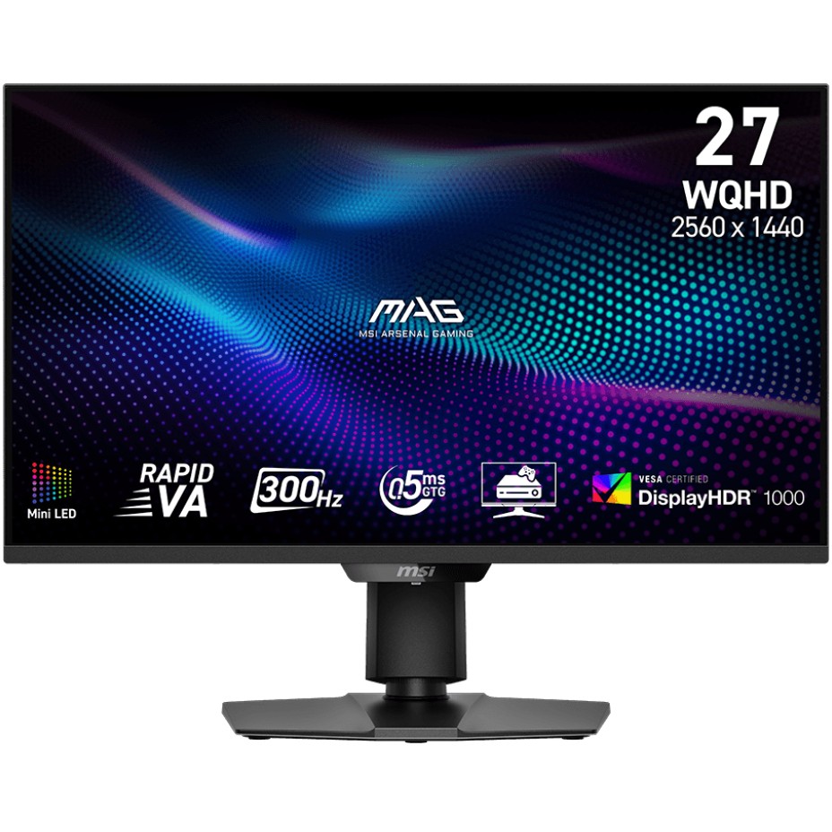 MSI MAG 274QPFDE X30MV (68.6 cm (27 Zoll), schwarz, QHD, Rapid-VA, DP, HDMI, Mini-LED, 300Hz Panel)