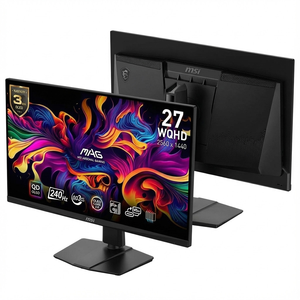 MSI MAG 271QPXDE QD-OLED E2 (67.3 cm (26.5 Zoll), schwarz, WQHD, Adaptive-Sync, USB-C, 240Hz Panel)