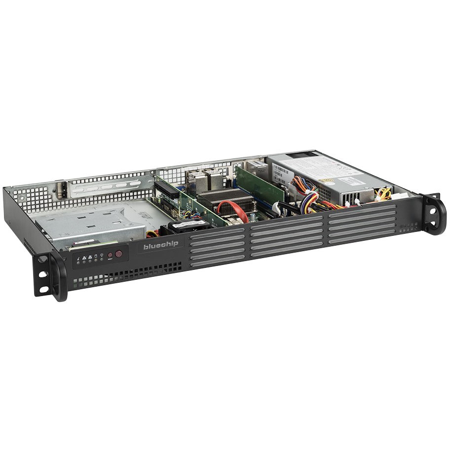 Server bluechip SERVERline R11201s 1HE Rack. Atom C3558 16 GB DDR4. 480 GB SSD. 4 x Gigabit Ethernet