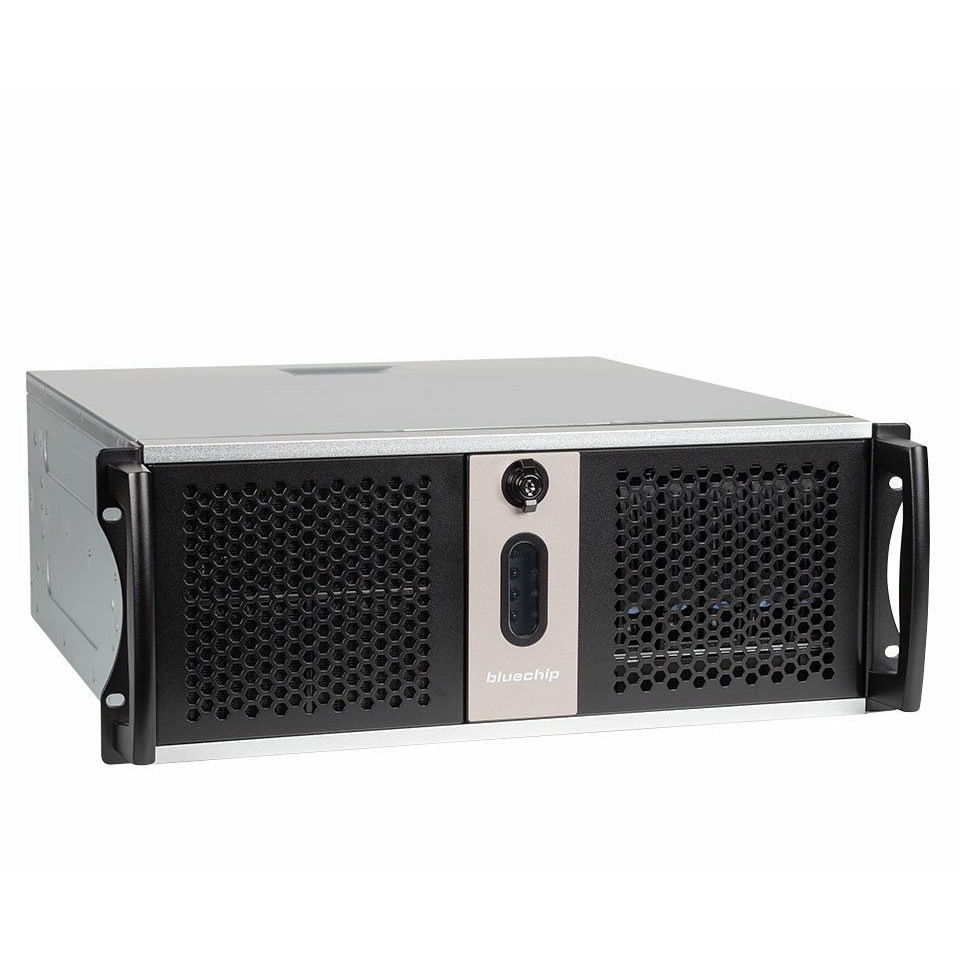 Server bluechip SERVERline R34300s 4HE Rack. Xeon E-2414 32GB 2 x 480 GB SSD. 2 x Gigabit Ethernet
