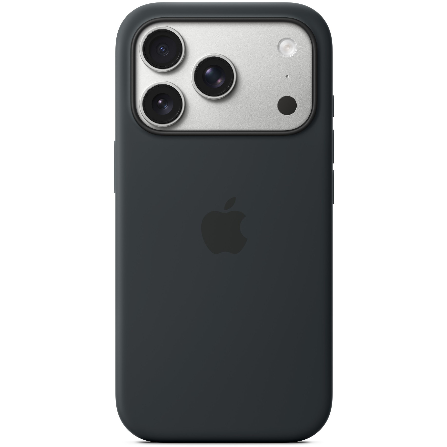 Silikon Case iPhone 17 Pro mit MagSafe (schwarz)